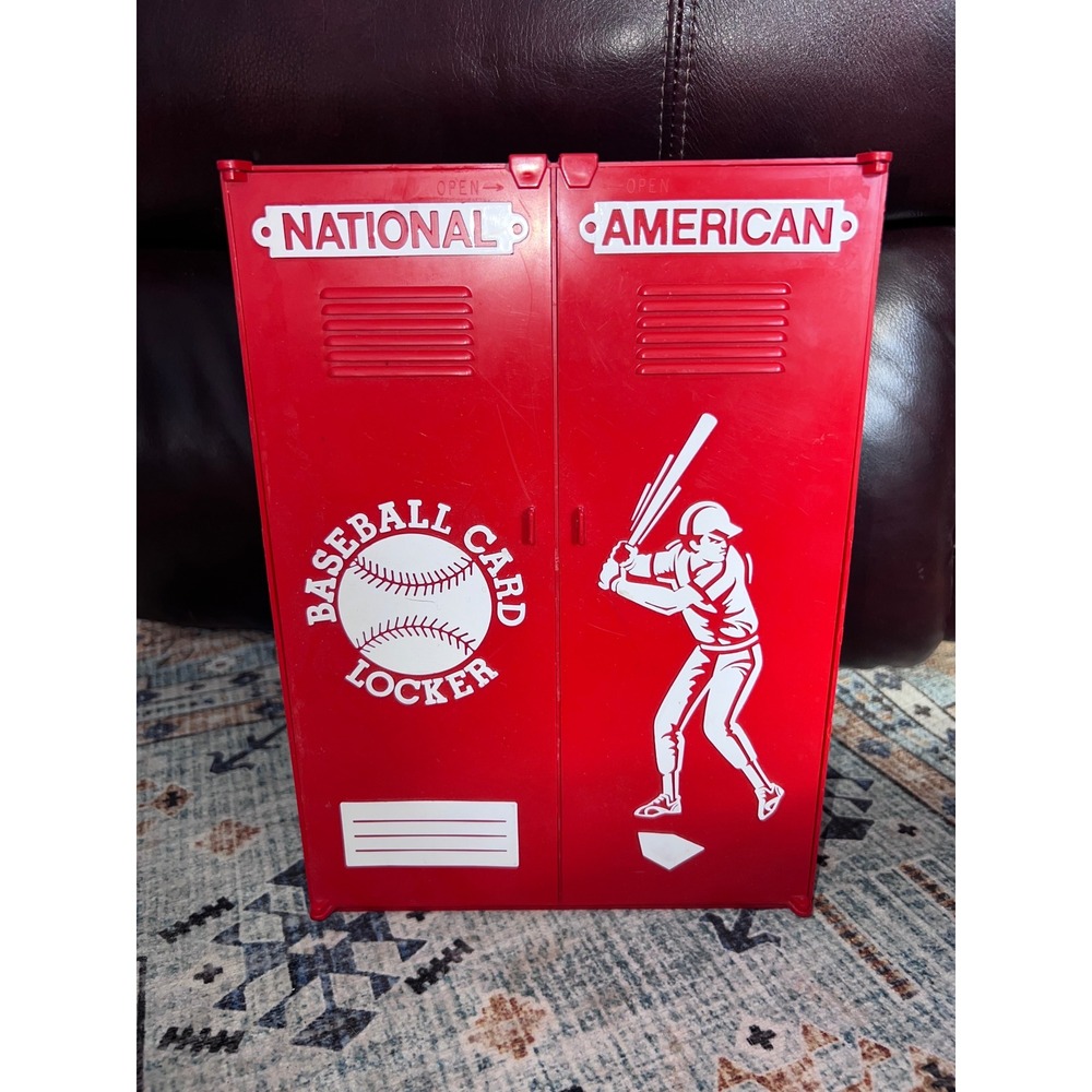 Vintage Lakeside Red Plastic Baseball Card Locker National/American 1968‎ MLB